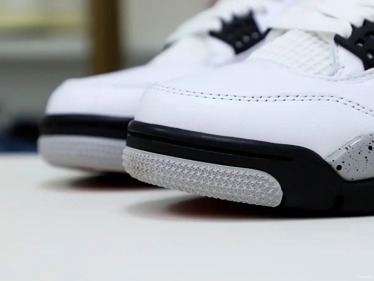 Retro White Jordan 4 Cement Air 0423